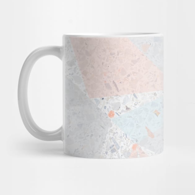Terrazzo Poster XI Graphic Pastel Triangles by fivemmPaper